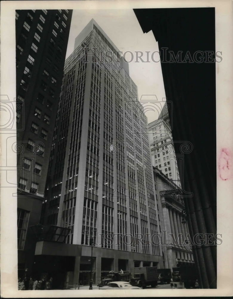 157 Press Photo The New Stock Exchange Building in New York City- Historic Images