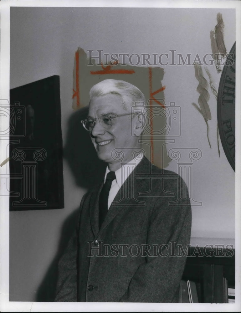 1959 Press Photo J.Kimball Johnson Director of the Cleveland Foundation - Historic Images