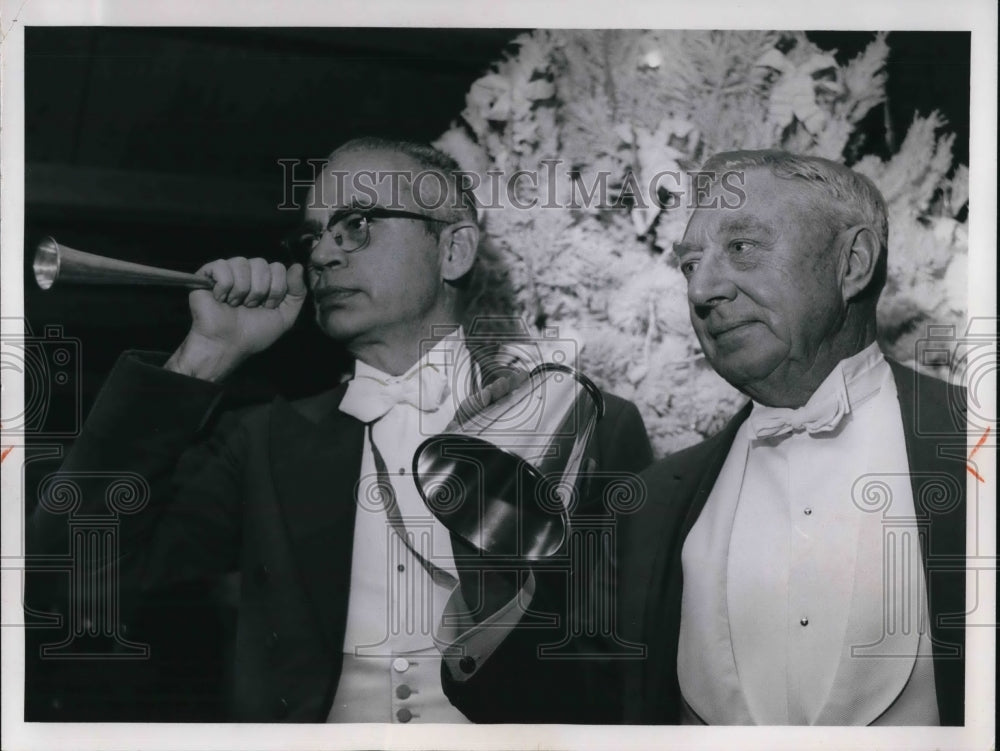 1963 Press Photo Cotillion leaders, Homer Everett and R. Livingston Ireland- Historic Images