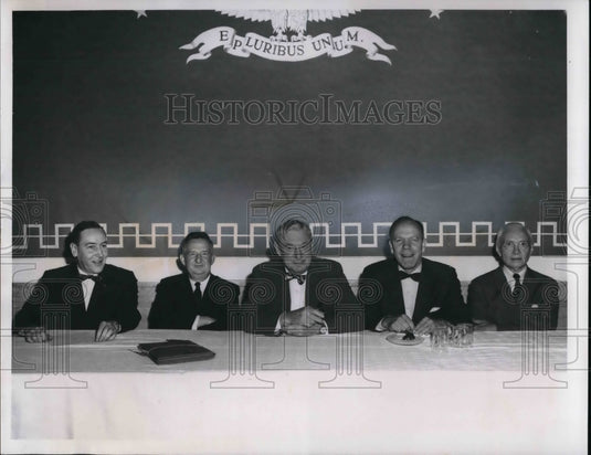 1961 Press Photo Judge William O'Neill , R. Livingstone Ireland & Perry Gresham- Historic Images