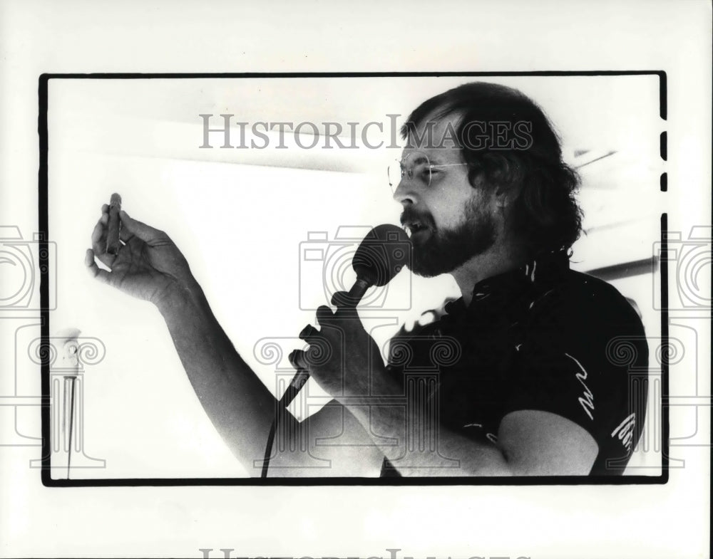 1984 Press Photo Jerry Percio, Cleveland Comic - Historic Images