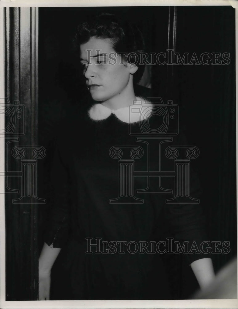 1954 Press Photo Susan Hayes, Witness in a Trial- Historic Images