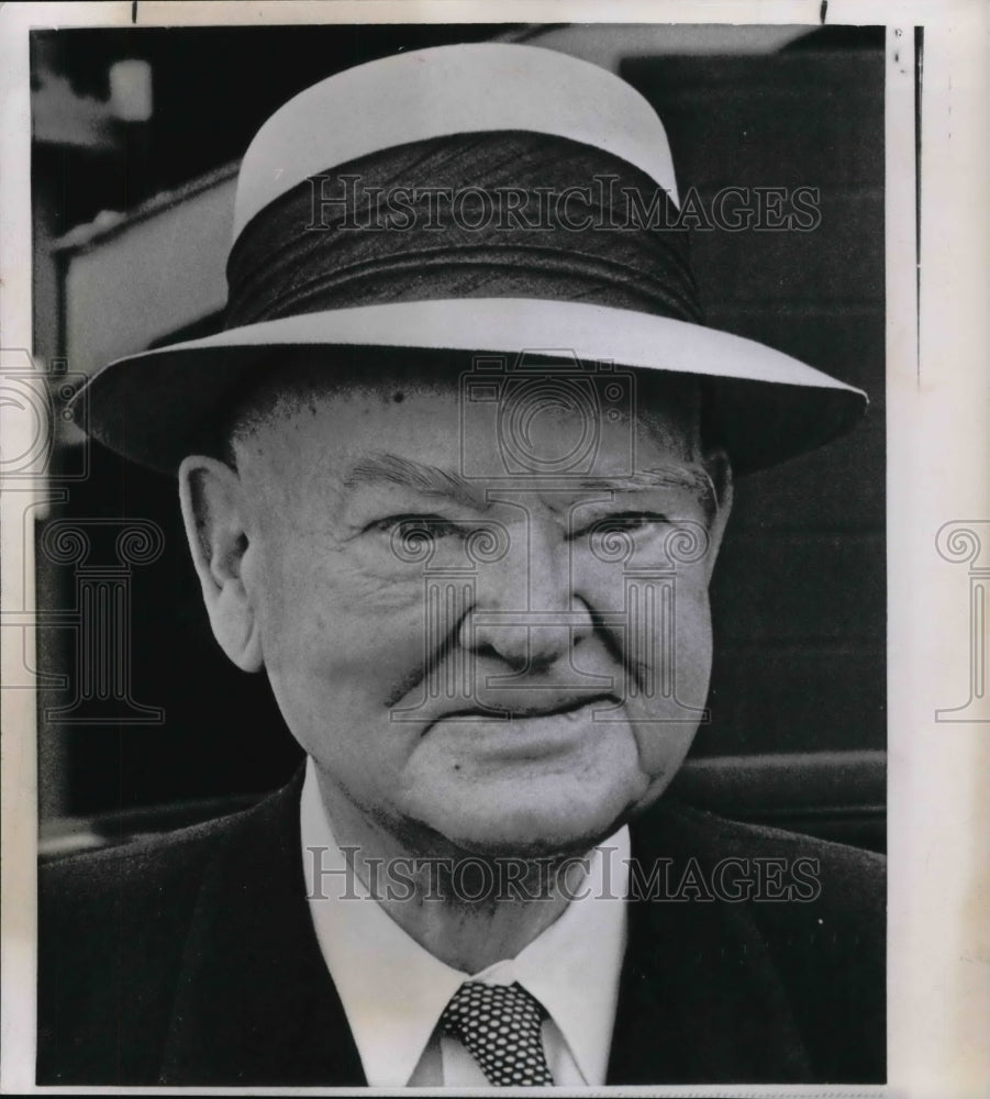 1962 Press Photo Herbert Hoover, former US President- Historic Images