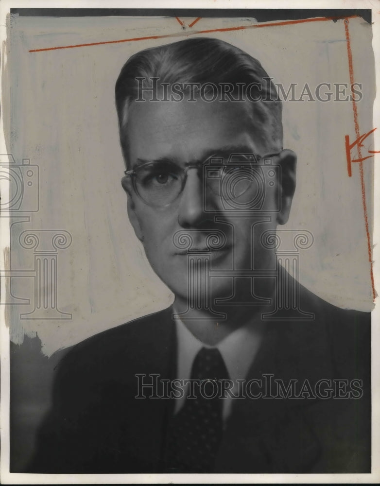 1950 Press Photo J. Kimball Johnson, Federal Security Agency  Regional director - Historic Images