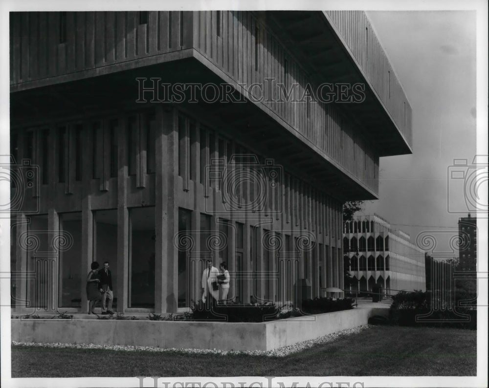 1967 Press Photo Shapero Hall of Pharmacy at Wayne State University in Detroit- Historic Images