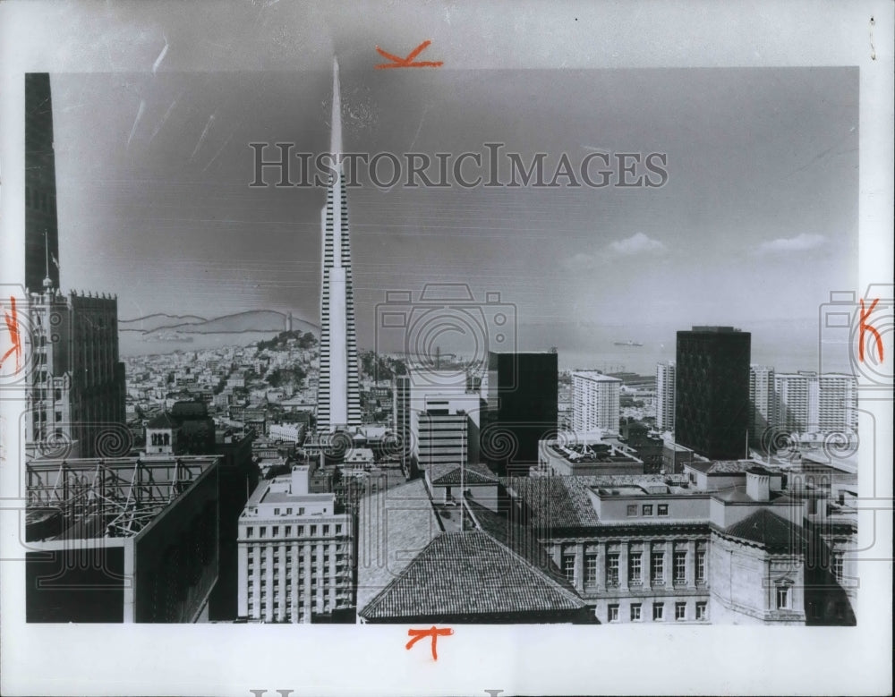 1969 Press Photo Artist conception of San Francisco California - Historic Images