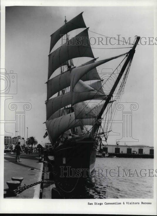 1964 Press Photo The majestic windjammer sailed around the world- Historic Images