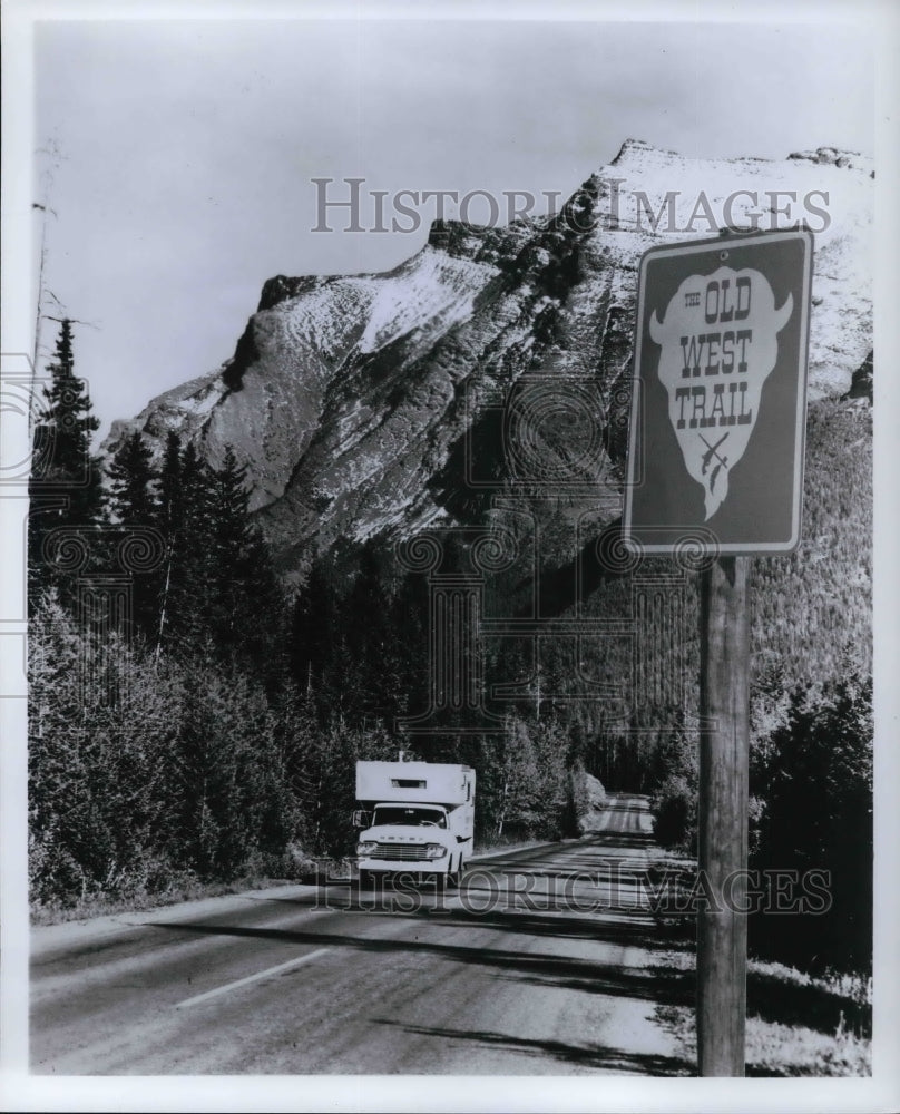 1980 Press Photo Old West Trail Montana&#39;s Big Sky country- Historic Images