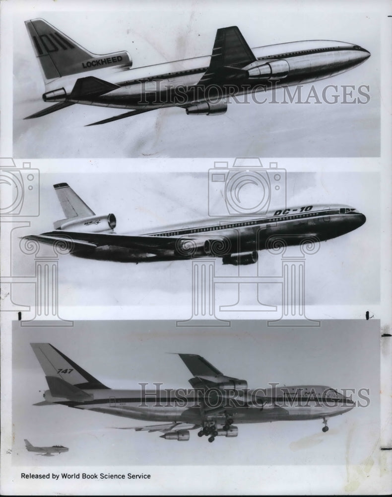 1970 Press Photo Airplanes Boeing 747- Historic Images