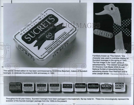 1992 Press Photo The Ostritch,brought the Art Director's Club Medal- Historic Images