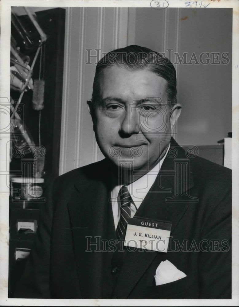 1956 Press Photo Dr. James R. Killain Jr. Advisor to President Eisenhower- Historic Images