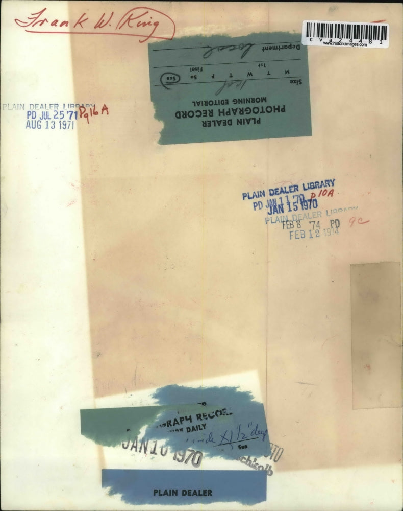 1970 Press Photo Frank W. King - cva24481