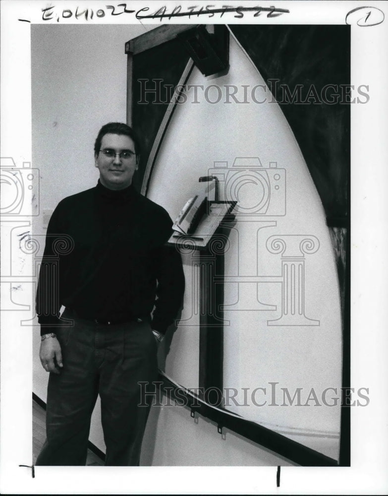 1991 Press Photo Ray Juaire, Cleve. Ctr for Contemporary Art - Historic Images