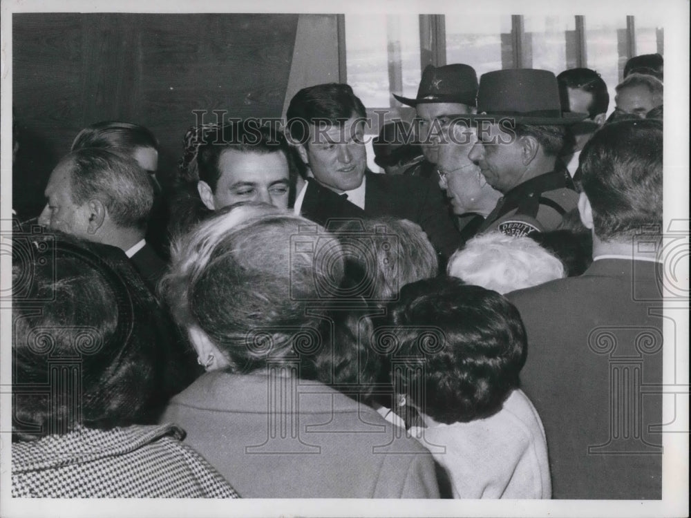 1966 Press Photo Sen. Edward M. Kennedy in Cleveland 1966 - cva26011- Historic Images