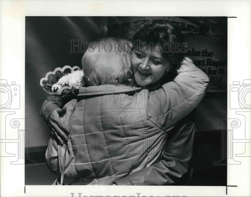 1991 Press Photo Rosemarie Krizmanich, producer in Baghdad for CNN- Historic Images