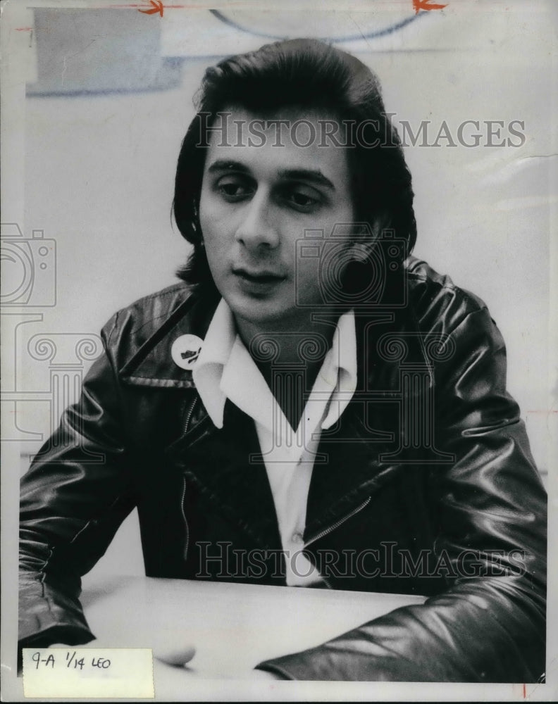 1975 Press Photo Kid Leo, Cleve Disc Jockey-WMMS - Historic Images