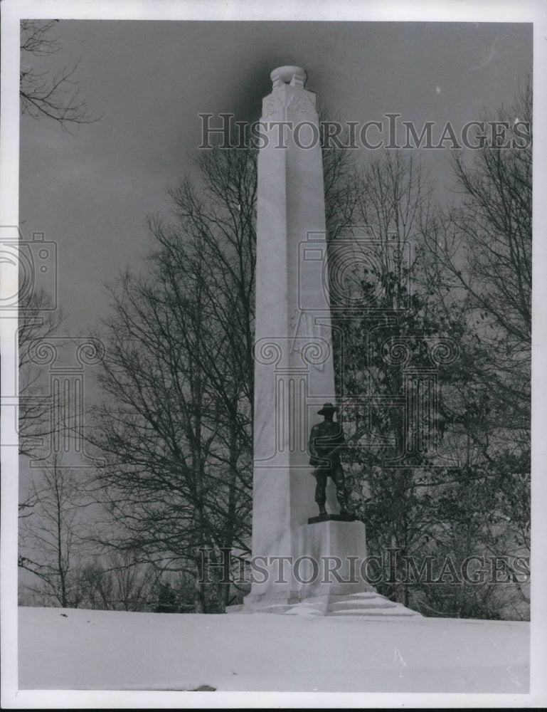 1960 Press Photo Confederate monument in Fort Donelson National Military Park- Historic Images