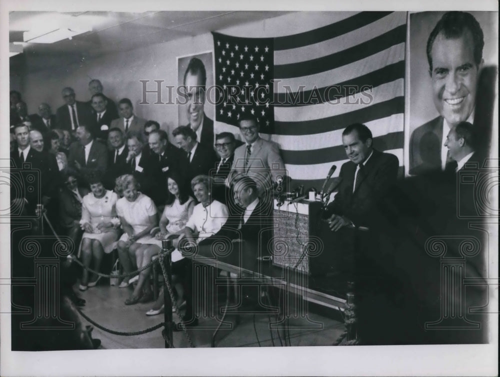 1968 Press Photo Richard M Nixon President Campaign of 1968- Historic Images