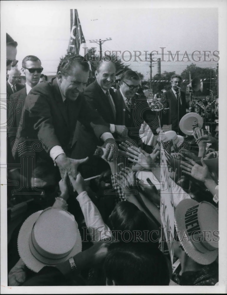 1968 Press Photo Richard M. Nixon Presidential Campaign- Historic Images