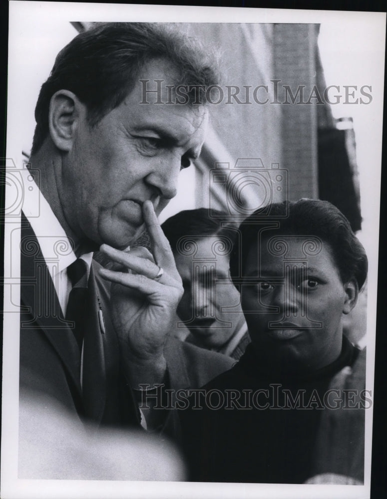 1968 Press Photo Sen Edmund S. Muskie, VP Campaign 1968 visit in Cleveland- Historic Images