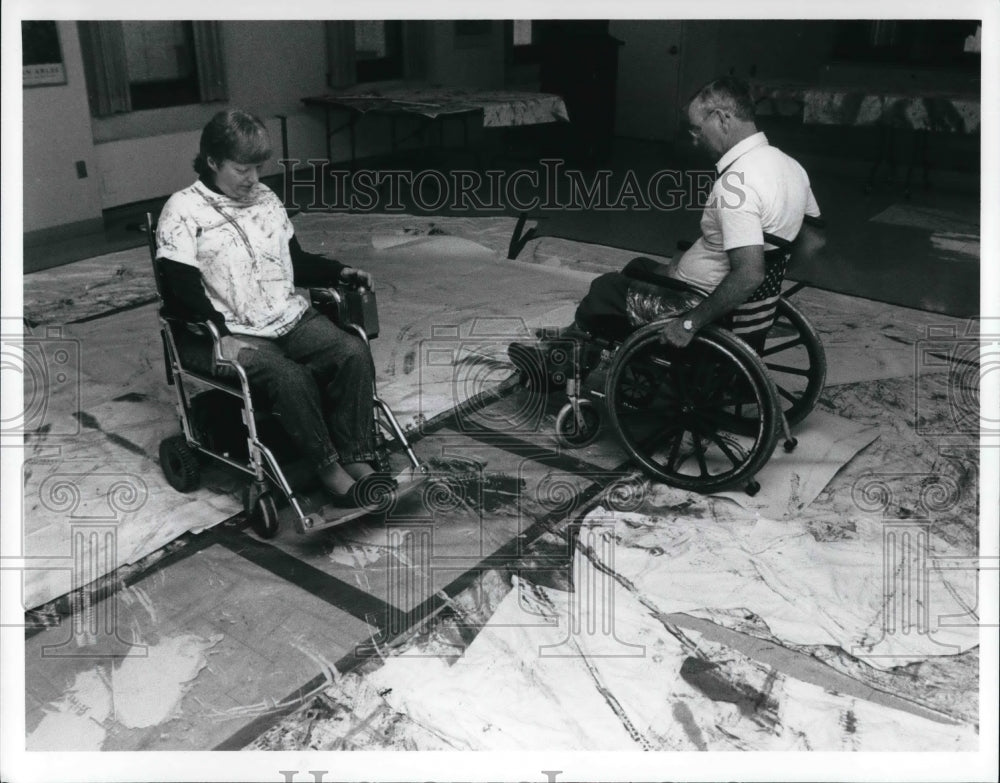 1992 Press Photo Artists Mickie McGraw and Howie Malloy - Historic Images