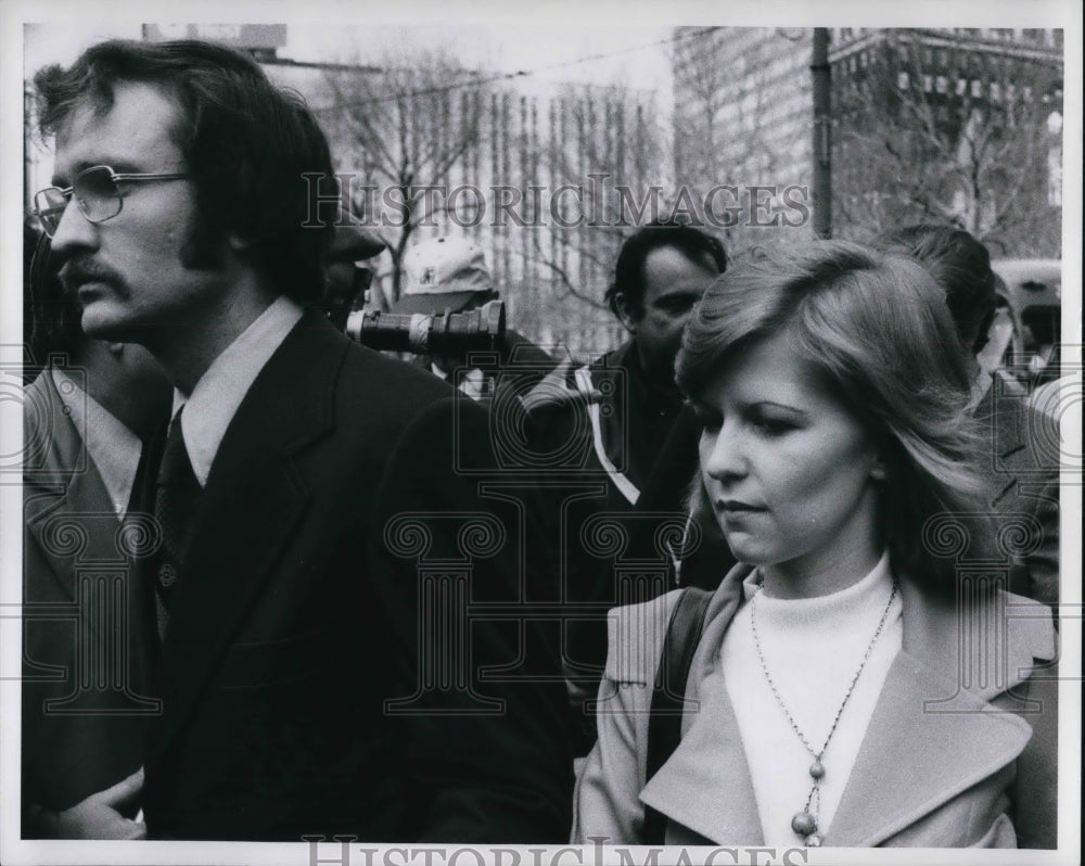 1974 Press Photo James McGee at the Kent State trial- Historic Images