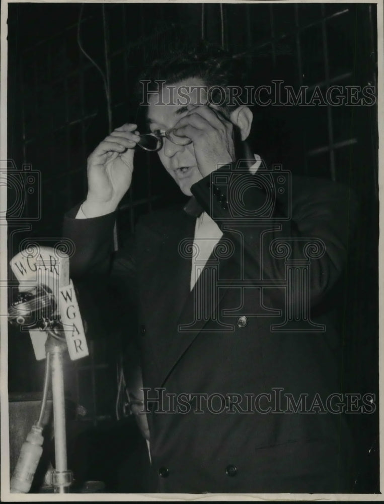 1948 Press Photo Frank K Lausche 47th Mayor of Cleveland Ohio - Historic Images