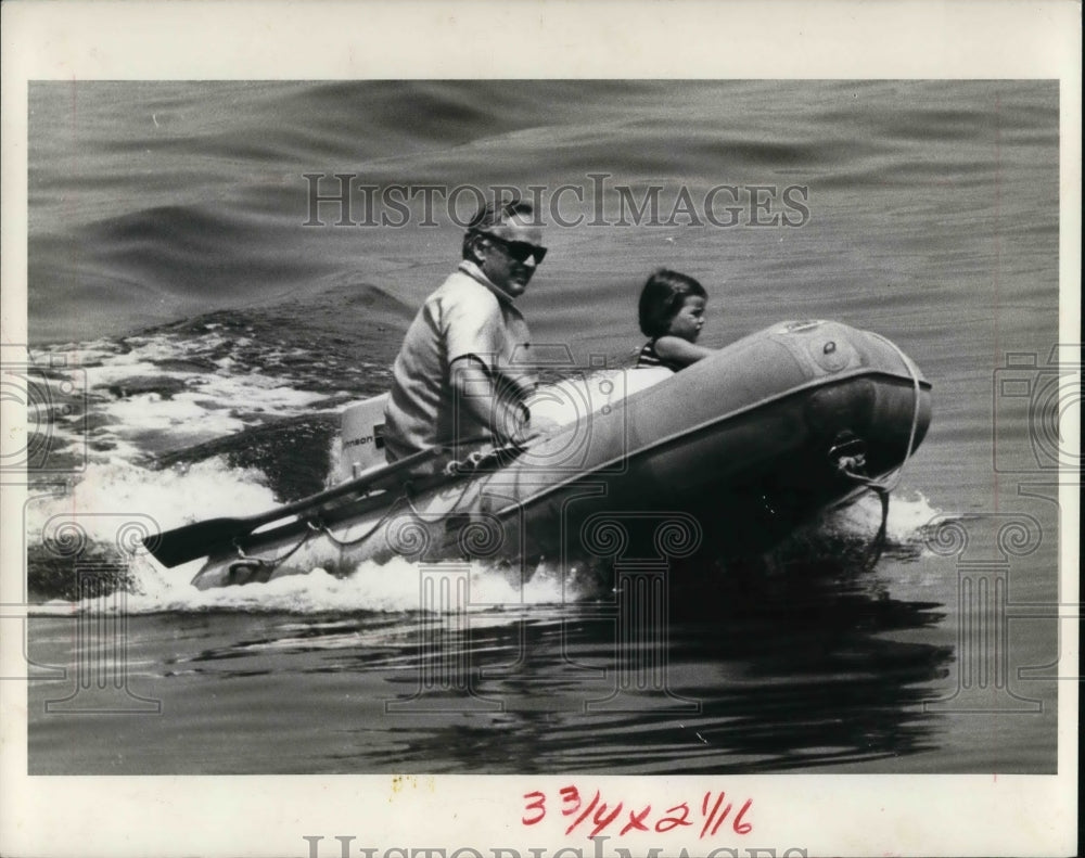 1969 Press Photo Prince Rainer and Daughter of Monaco Royal family- Historic Images