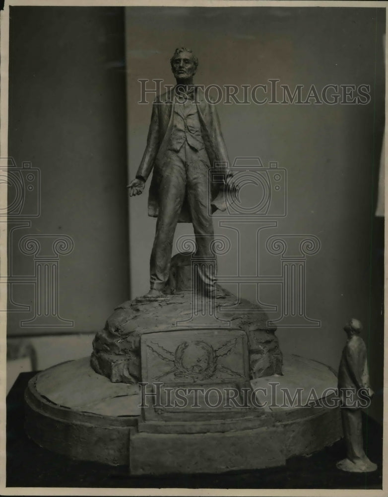 1927 Press Photo Proposed model of Lincoln statue- Historic Images
