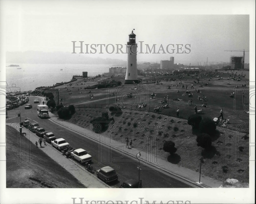 1970 Press Photo The Hoe in Plymouth, England- Historic Images