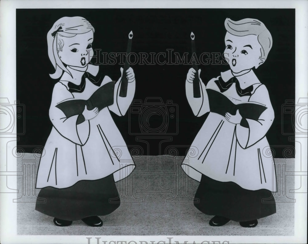 1971 Press Photo Christmas decoration, the choir- Historic Images