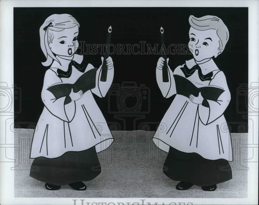 1971 Press Photo Christmas decoration, the choir- Historic Images