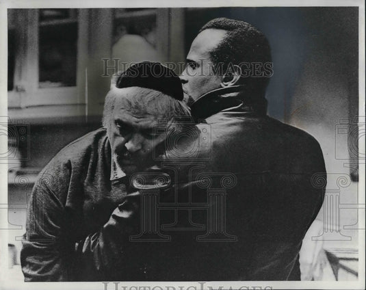 1970 Press Photo Zero Mostel & Harry Belafonte in The Angel Levine - Historic Images