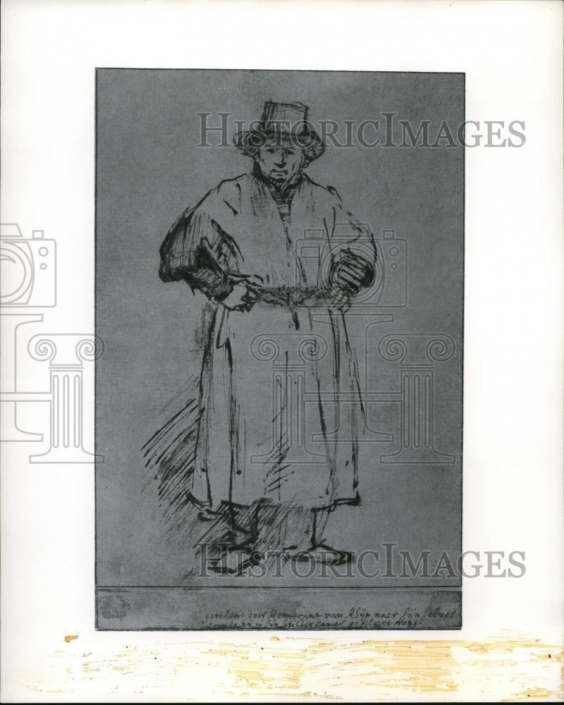 1965 Press Photo This impressive self-portrait by Rembrandt - Historic Images