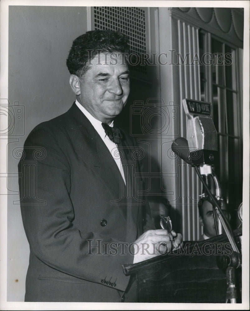 1950 Press Photo Governor Frank Lausche of Ohio - Historic Images