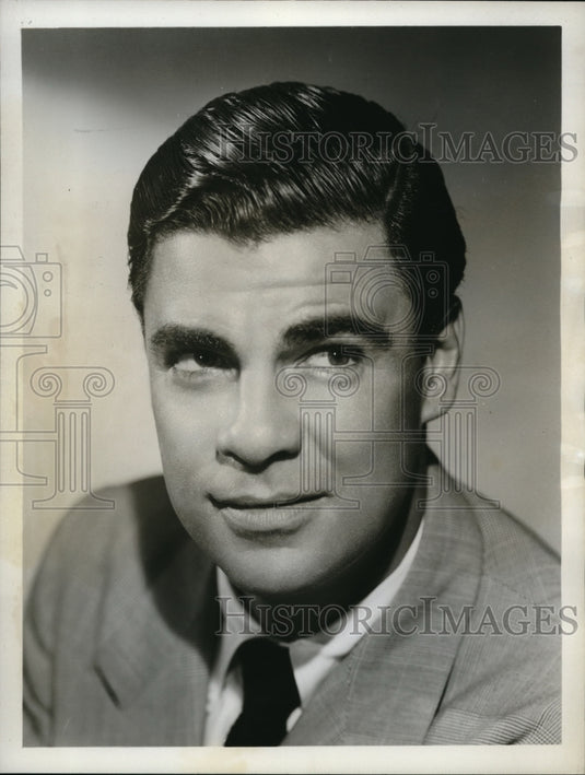 1949 Press Photo Bert Parks, emcee of radio and TV programs- Historic Images