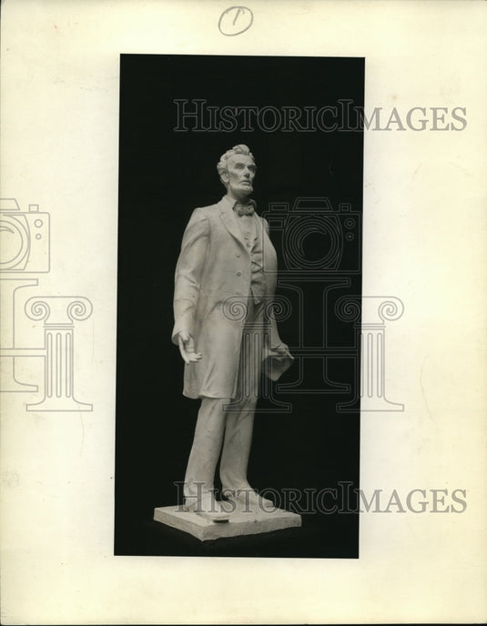 1928 Press Photo The Lincoln's statue by Max Kalish- Historic Images