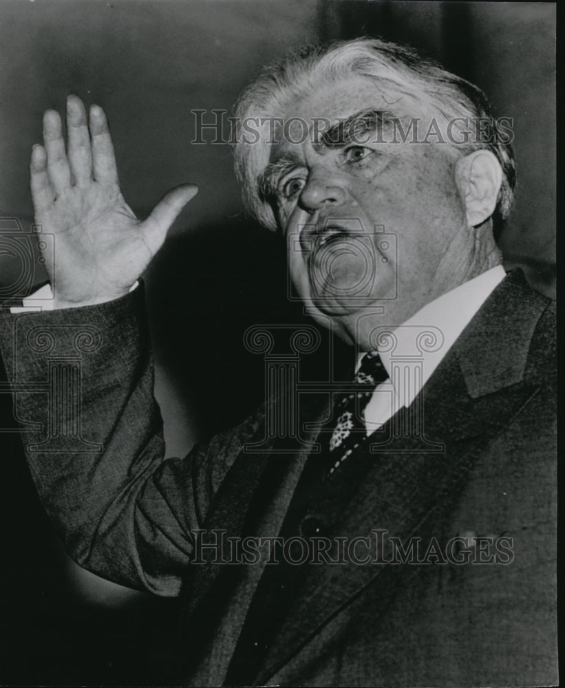 1966 Press Photo John L. Lewis president United Mine Workers- Historic Images