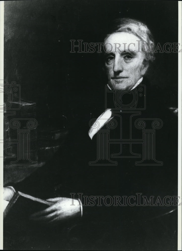 1992 Press Photo Painting of Clement Clarke Moore- Historic Images