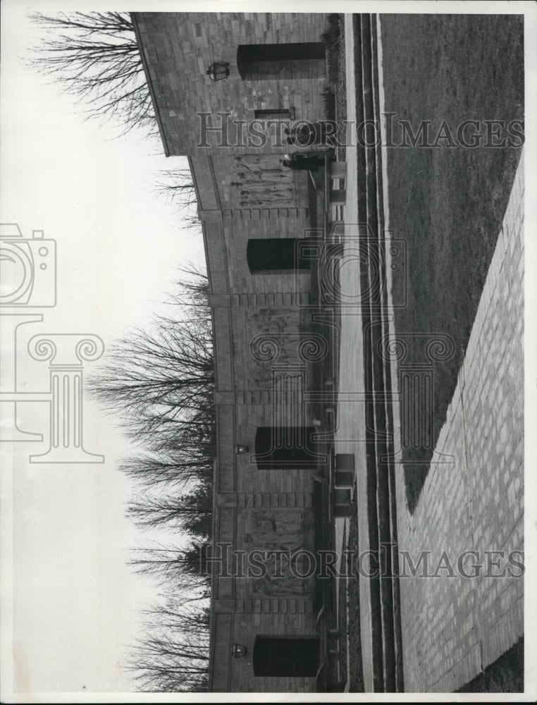 1970 Press Photo Front view of main building at Lincoln Boyhood National Museum- Historic Images