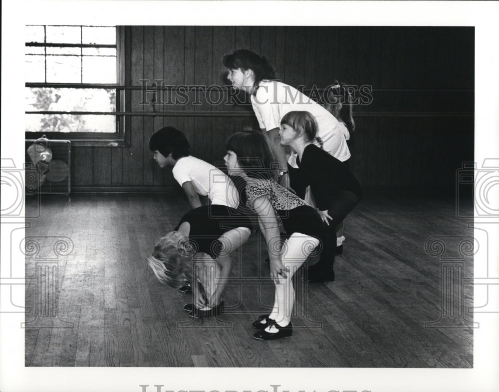 1990 Press Photo Tap Dance Class- Historic Images