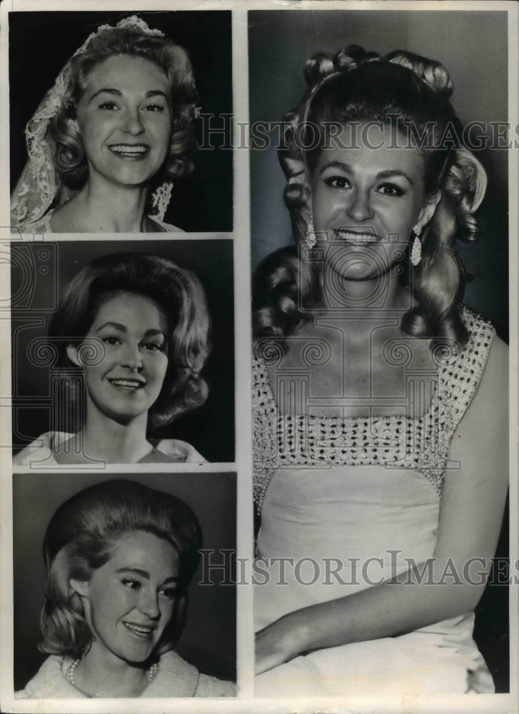 1969 Press Photo Mrs. Edward Kennedy shown in different looks- Historic Images