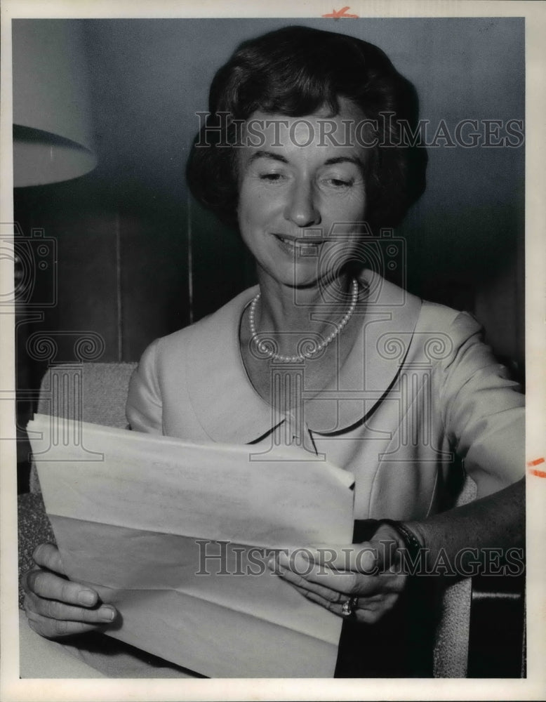 1964 Press Photo Mrs George Romney, wife of Gov of Mich, Governor&#39;s Conference - Historic Images