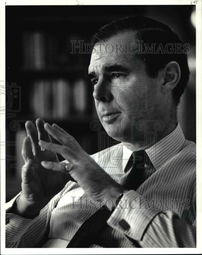 1990 Press Photo President and CEO of BP America, James Ross- Historic Images