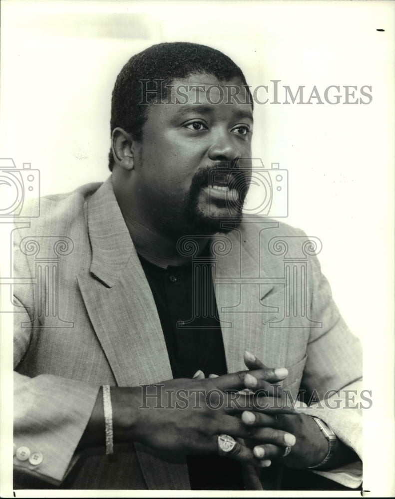 1990 Press Photo Michael L. Sampson, Minority Arts- Historic Images