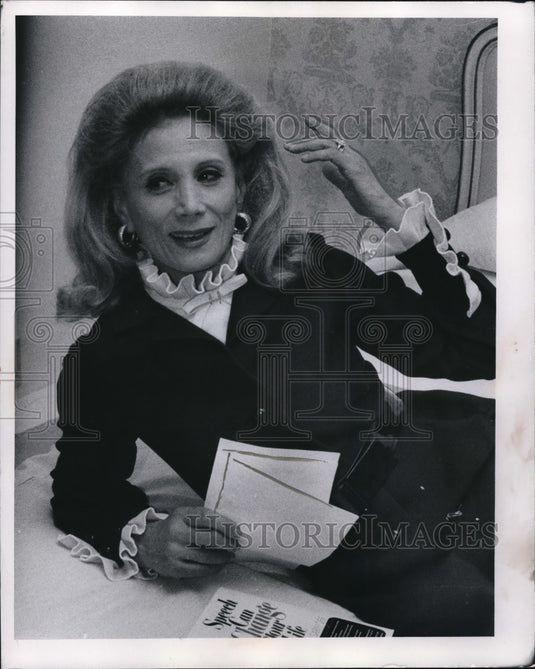 1970 Press Photo Dorothy Sarnoff, at Hotel Cleveland- Historic Images