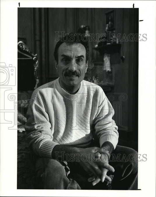 1991 Press Photo Actor Joseph R Sicaro co-star of Bravo, Caruso- Historic Images