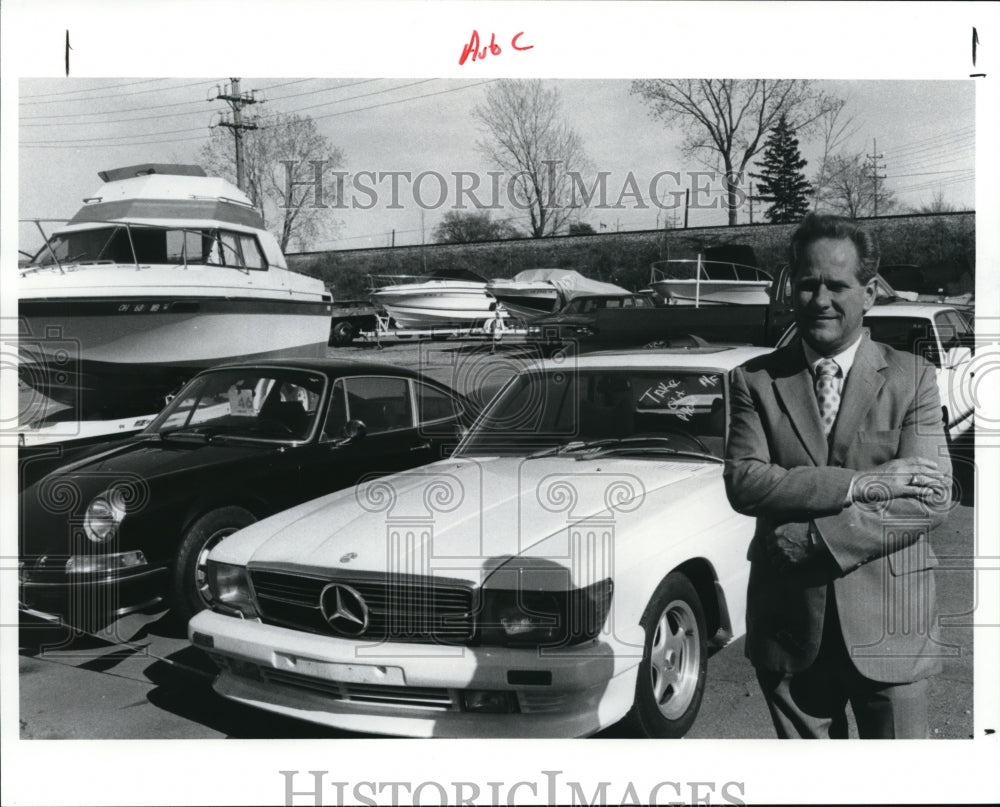 1991 Press Photo David Skinner, Bankers Motor Vehicle owner- Historic Images