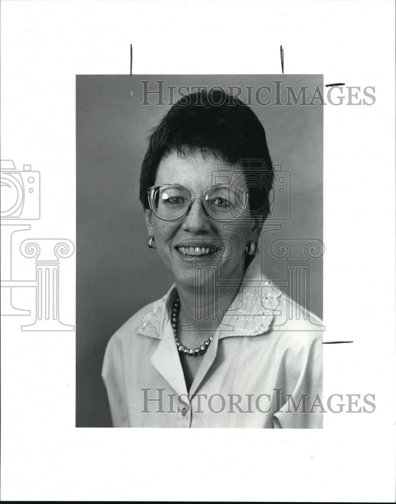 1991 Press Photo Barbara Stebic, recognized for her police auxiliary work- Historic Images