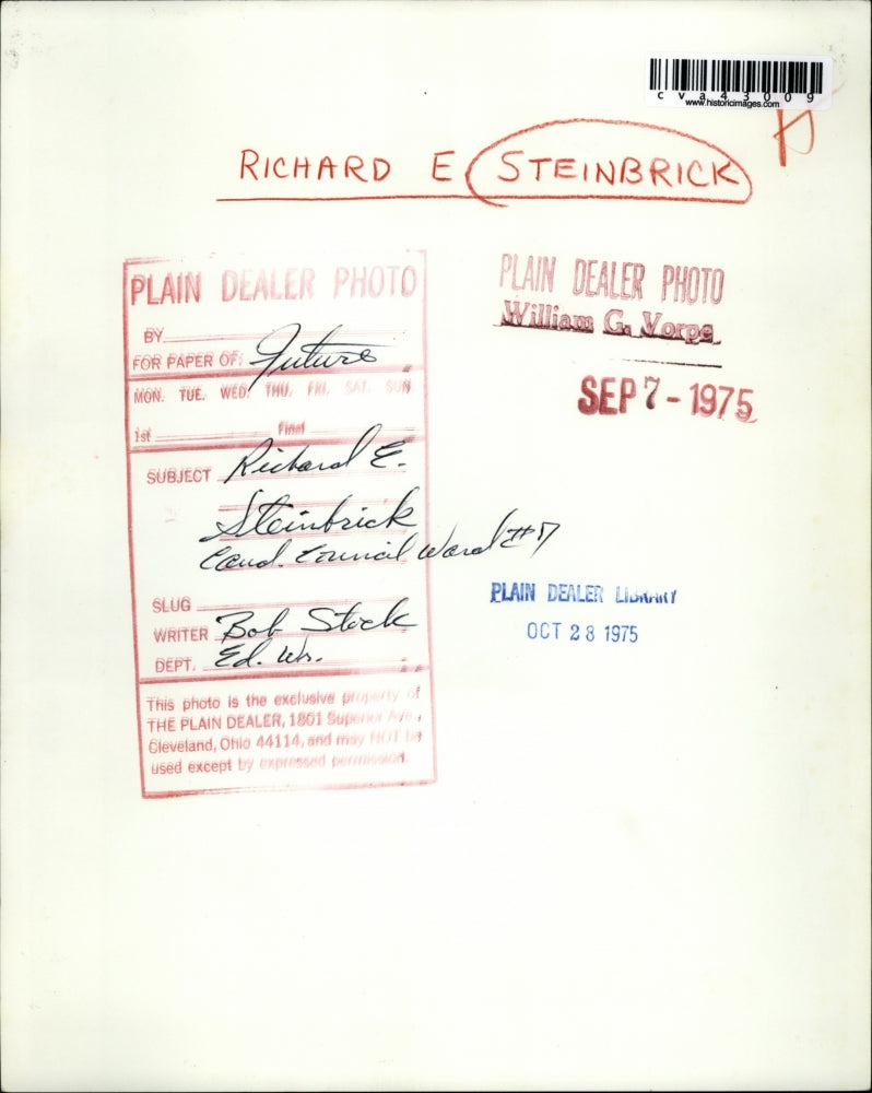 1975 Press Photo Richard Steinbrick - cva43009